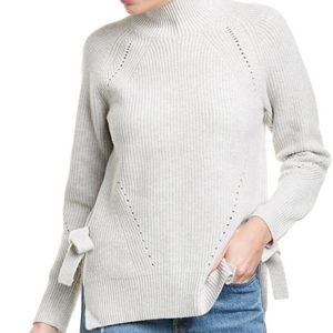 Rebecca Taylor rib-knit mock pullover